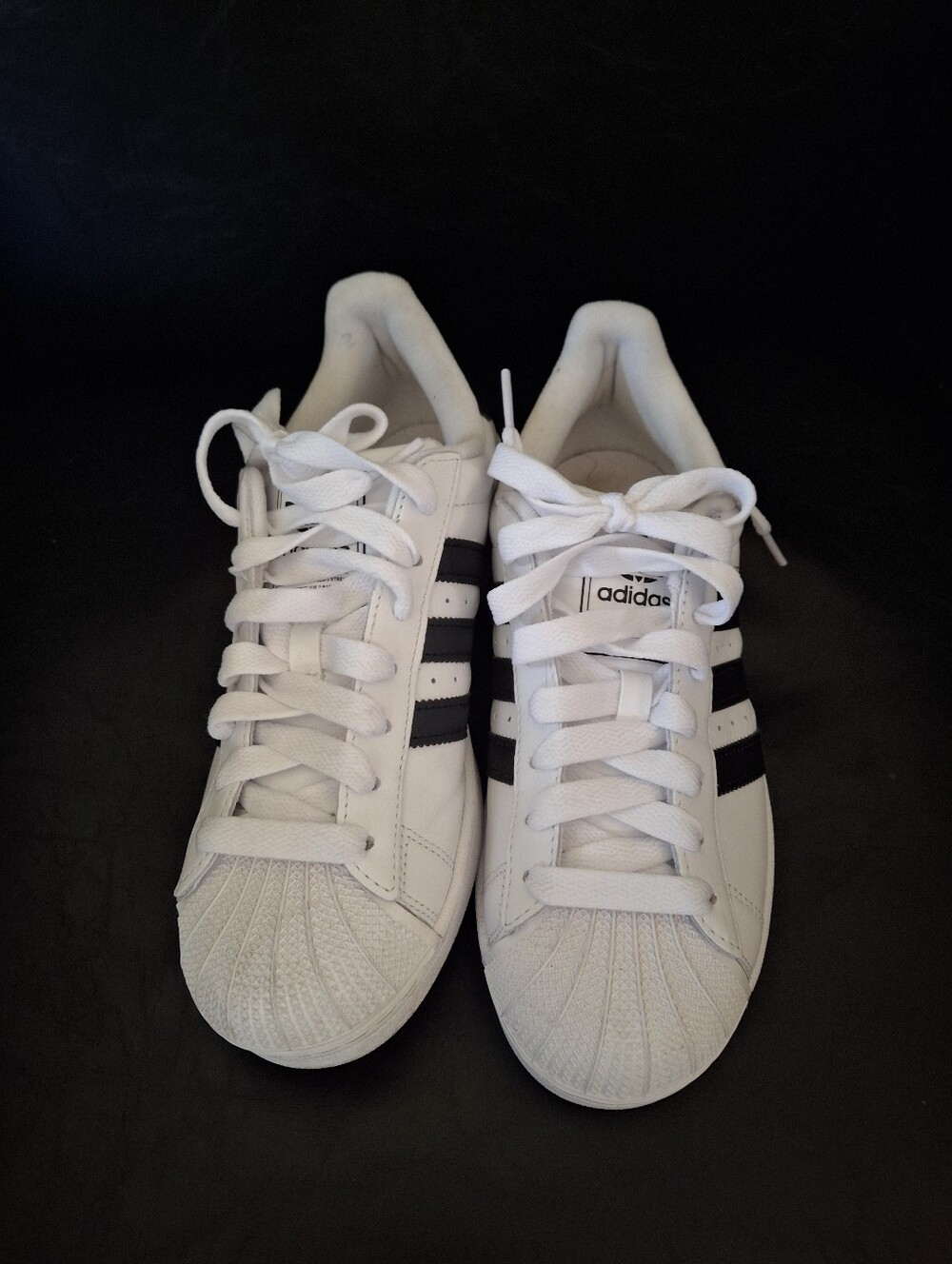 Adidas Superstar Classic Shell Toe Sneakers White  Black M 7 W 8.5